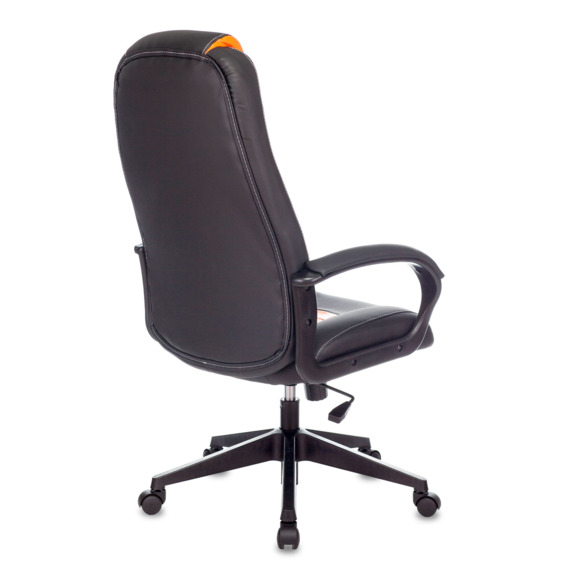 Кресло игровое TopChairs ST-CYBER 8, черный/ оранжевый экокожа, крестовина пластик - фото 3