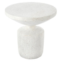 Настоящее фото товара Журнальный столик Parsec, магниевый сплав, белый, произведённого компанией ChiedoCover