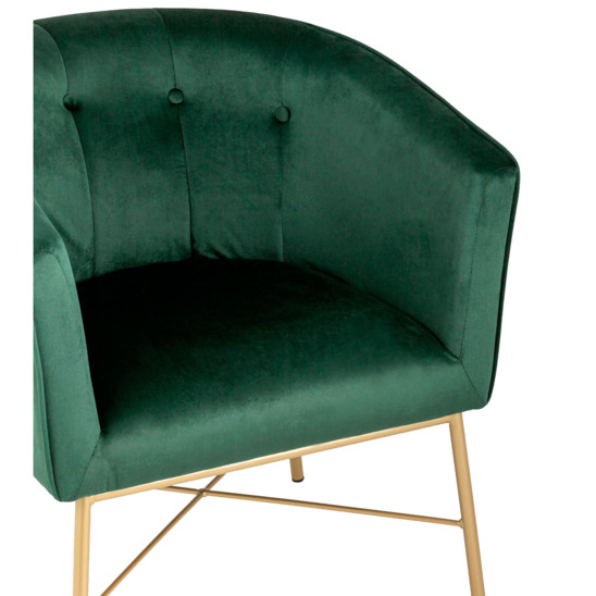 Кресло Шале велюр зеленый - фото 5