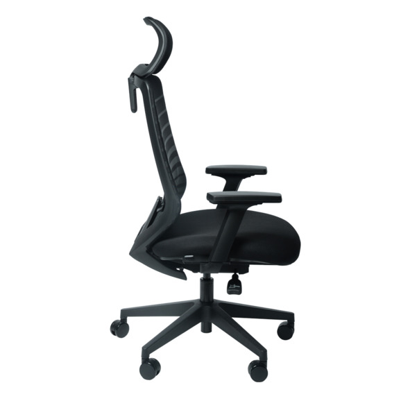 Офисное поворотное кресло Sparx frs-6 crosby black, ткань / сетка, черный - фото 3