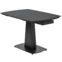 Настоящее фото товара Стол BALDE 140 MATT BLACK MARBLE SOLID CERAMIC / BLACK, произведённого компанией ChiedoCover