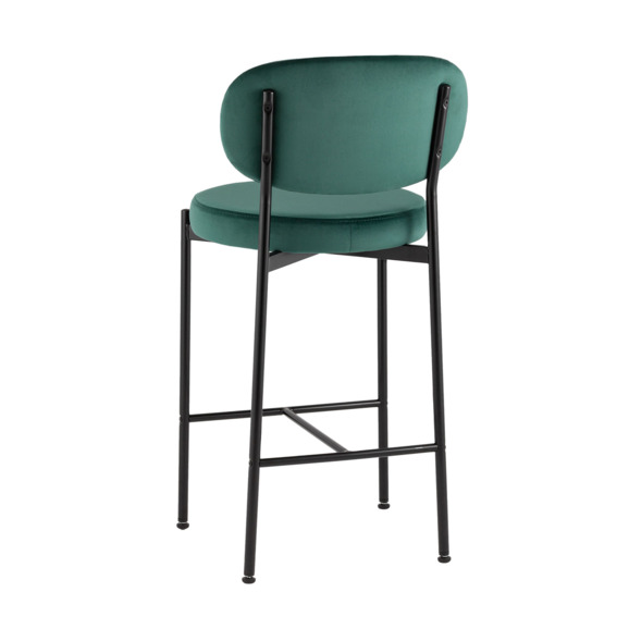 Стул полубарный Бриф ВД, велюр, зеленый - фото 4