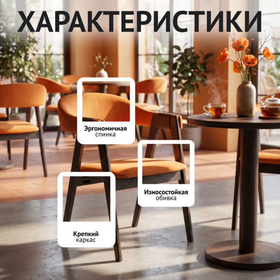 Полукресло Дольче, велюр Фурла 153, морилка венге - фото 2