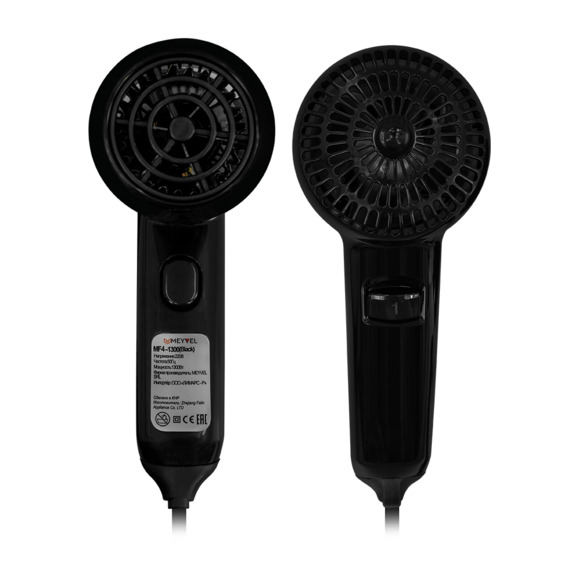 Фен для волос настенный Meyvel MF4-1300 (Black) - фото 3