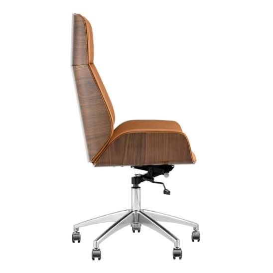 Кресло руководителя TopChairs Crown, коричневое - фото 2