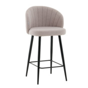 Фотография товара Стул полубарный Ханнингем букле светло-серый от компании ChiedoCover.