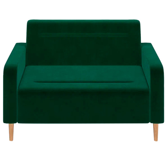 Диван Папилла, велюр, 132 см, зеленый - фото 2