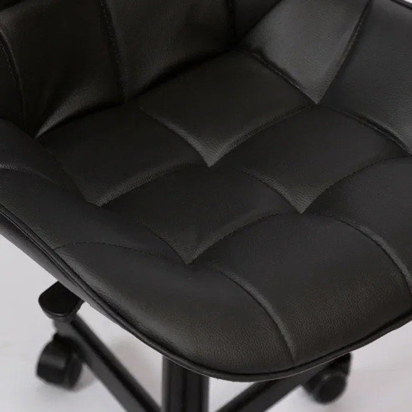 Стул Мускус, пятилучие, кожа, черный - фото 7