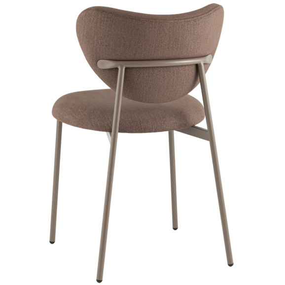 Стул Rina велюр, коричневый, бежево-серый Стул Rina велюр, коричневый, бежево-серый - фото 5