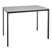 Фотография товара Стол обеденный Vapor, эффект белого мрамора, черный от компании ChiedoCover.