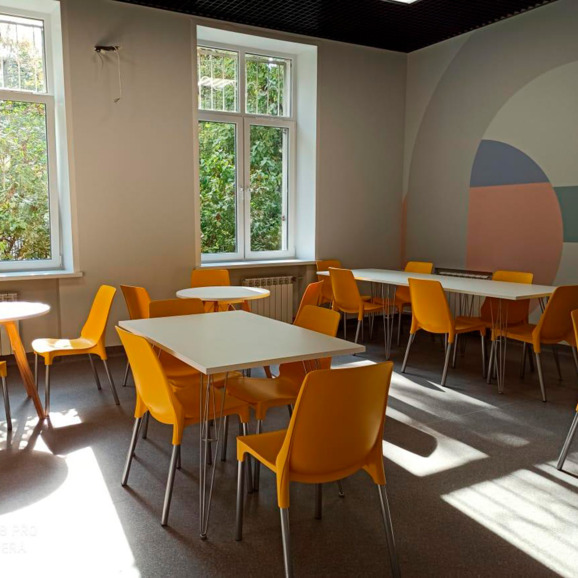 Стул Плая, желтый, хром - фото 4