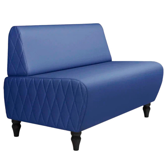 Диван Лотик, экокожа, синий - фото 1
