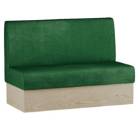 Настоящее фото товара Диван Мистик, велюр Nuvola 72 зеленый, ЛДСП Кроношпан Плитторг Дуб Сонома, произведённого компанией ChiedoCover