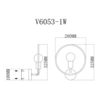 Настенный светильник V6053-1W Sachara