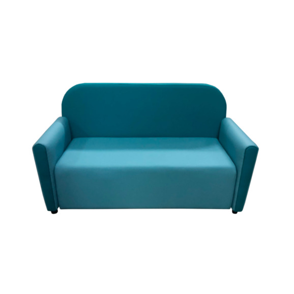 Диван Мавли двухместный, экокожа пегасо, бирюзово-голубой - фото 3