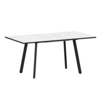 Настоящее фото товара Стол раздвижной Рольф 1100+300, азул, черный муар, произведённого компанией ChiedoCover