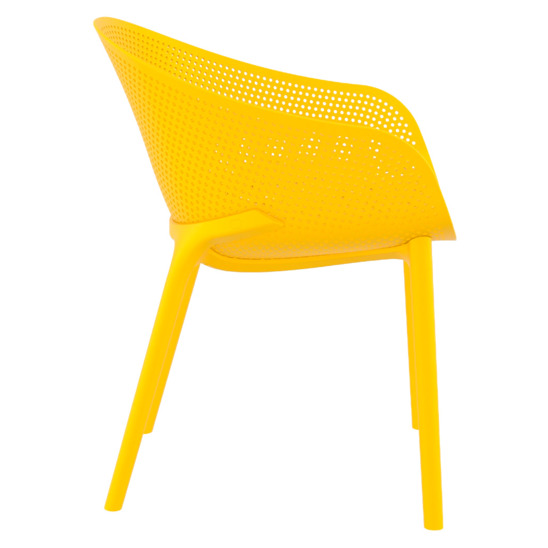 Кресло пластиковое Sky, желтый - фото 3