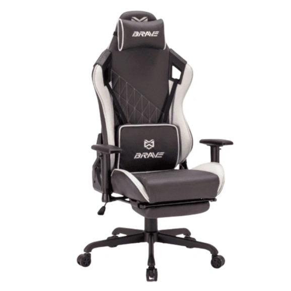 Компьютерное поворотное кресло Brave ws-2 hulk dark grey, искусственная замша, коричневый - фото 1
