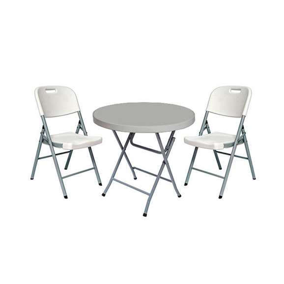 Стол складной Натали, бело-серый - фото 4