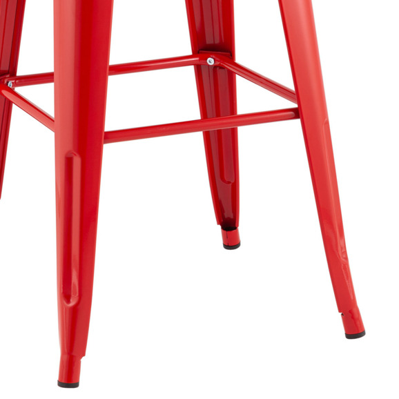Стул барный TOLIX, красный, глянцевый KD - фото 5