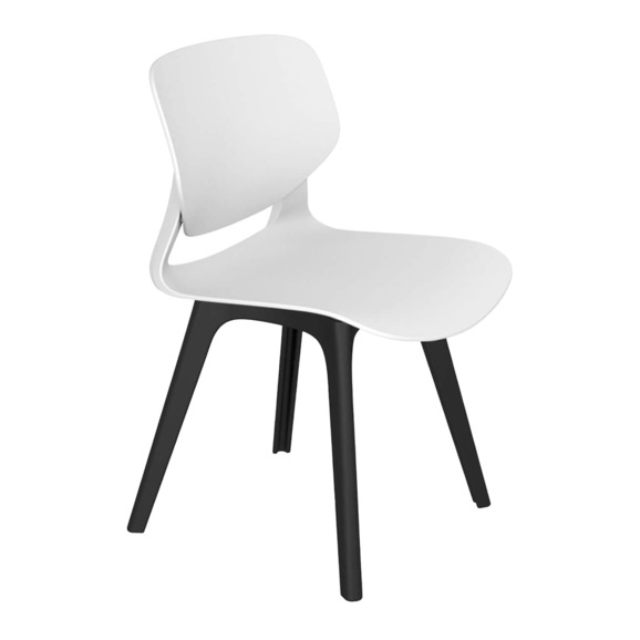 Стул July, белый, черный - фото 1