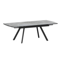 Настоящее фото товара Стол раздвижной Фэйвор, фаерстоун, черный муар, произведённого компанией ChiedoCover