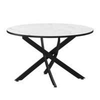 Настоящее фото товара Стол нераздвижной Геометри 2, 1000 азул, черный муар, произведённого компанией ChiedoCover