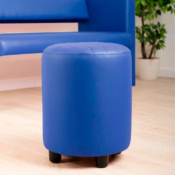 Пуф Тепал, экокожа, синий - фото 4