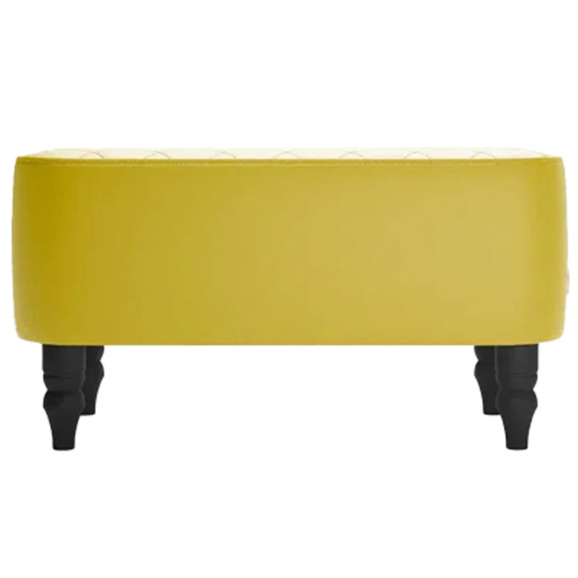 Банкетка Лотик, экокожа, желтый - фото 2