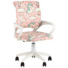 Кресло офисное TopChairs Simple SN Junior, принт Unicorns, белый