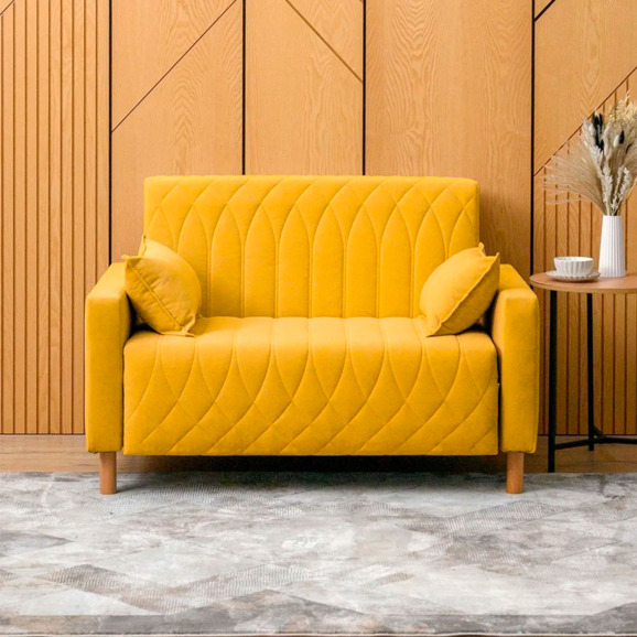 Диван-кровать Митчел Лео 122, желтый - фото 6