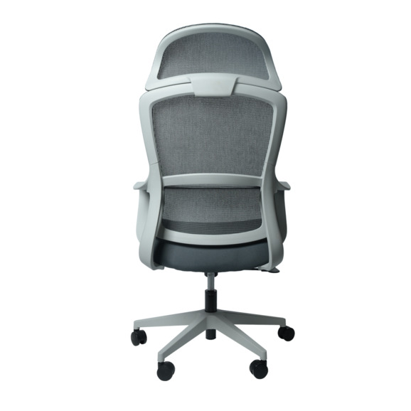 Офисное поворотное кресло Sparx frs-2 rust white, ткань / сетка, светло-серый - фото 7