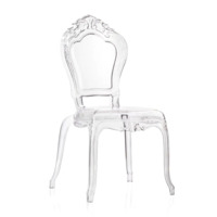 Настоящее фото товара Стул Мила без подлокотников, прозрачный, произведённого компанией ChiedoCover