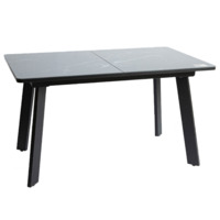 Настоящее фото товара Обеденный стол Itinerary, раздвижной, черный, произведённого компанией ChiedoCover