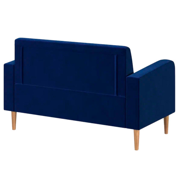 Диван Папилла, велюр, 132 см, синий - фото 3