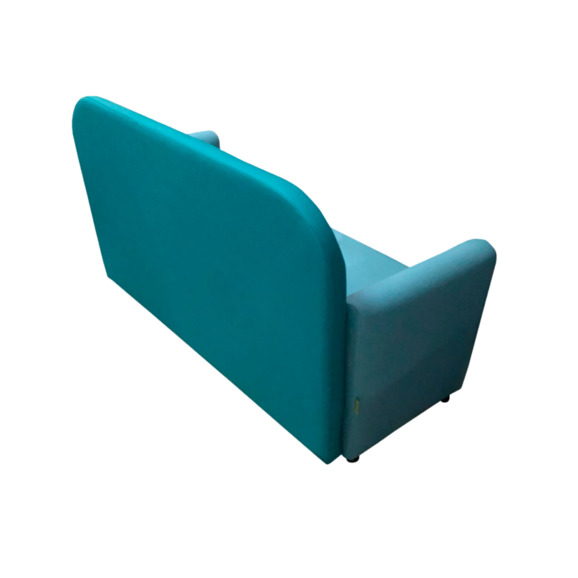 Диван Мавли двухместный, экокожа пегасо, бирюзово-голубой - фото 4