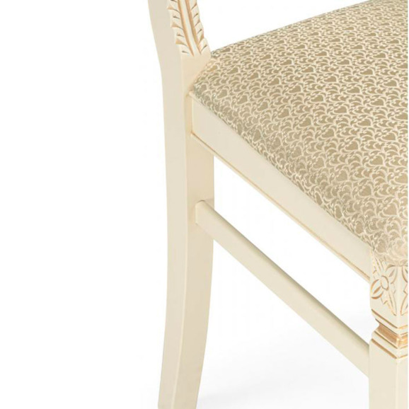 Деревянный стул Roy слоновая кость / золото патина - фото 7