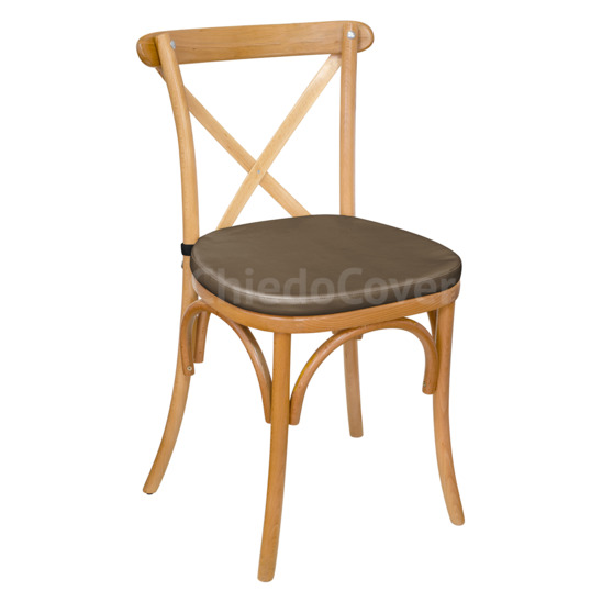 Подушка 01 для стула Кроссбэк, 3см, коричневая - фото 1