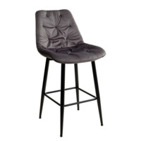 Настоящее фото товара Полубарный стул YAM, серый, произведённого компанией ChiedoCover