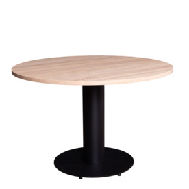 3D модель товара Стол Классик, столешница D1130 Дуб Бардолино натуральный, каркас черный муар, произведённого компанией ChiedoCover