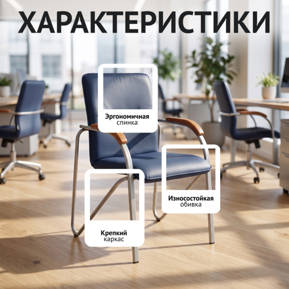 Стул-кресло Самба, синий - фото 2