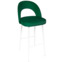 Настоящее фото товара Стул Пиннате, барный, зеленый, белый, велюр, произведённого компанией ChiedoCover