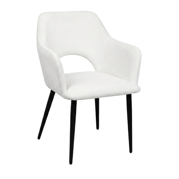 Стул Аква, велюр Фортиз 000, ножки металл черные - фото 1