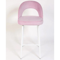 Фотография товара Стул Пиннате, барный, сиреневый, белый, велюр от компании ChiedoCover.