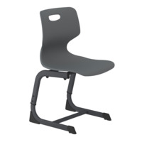 Настоящее фото товара Стул Lime, тёмно-серый, графит муар, произведённого компанией ChiedoCover