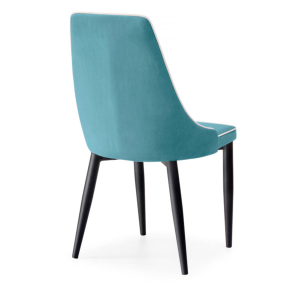 Стул Kora 1 light blue / black - фото 4