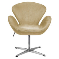 Фотография товара Кресло Swan style chair, карамельный, искусственная замша от компании ChiedoCover.