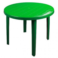 Настоящее фото товара Стол круглый Ostby зеленый, произведённого компанией ChiedoCover