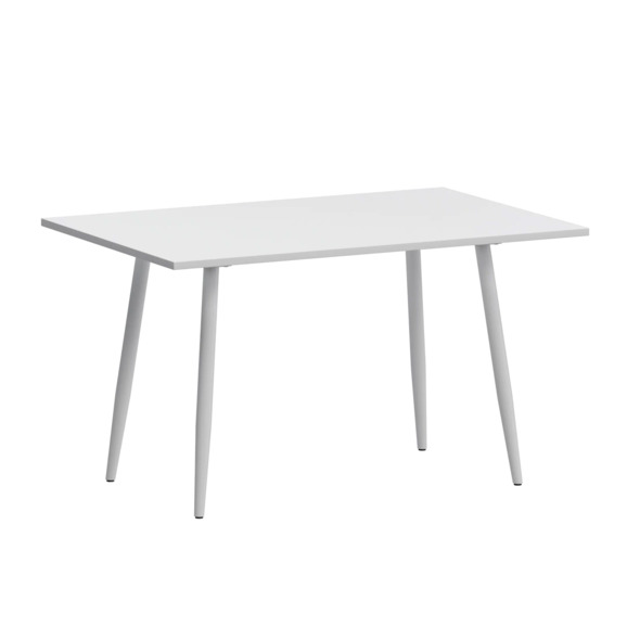 Стол нераздвижной Бетти 1200, супер белый, белый муар - фото 1