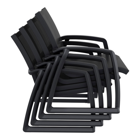 Кресло пластиковое Фронте, черный - фото 6